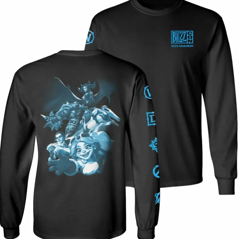 LGM BlizzCon 2023 Commemorative Art Black Long Sleeve T-Shirt