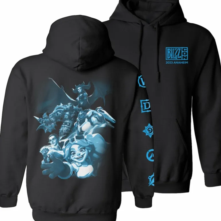 LGM BlizzCon 2023 Commemorative Art Black Pullover Hoodie