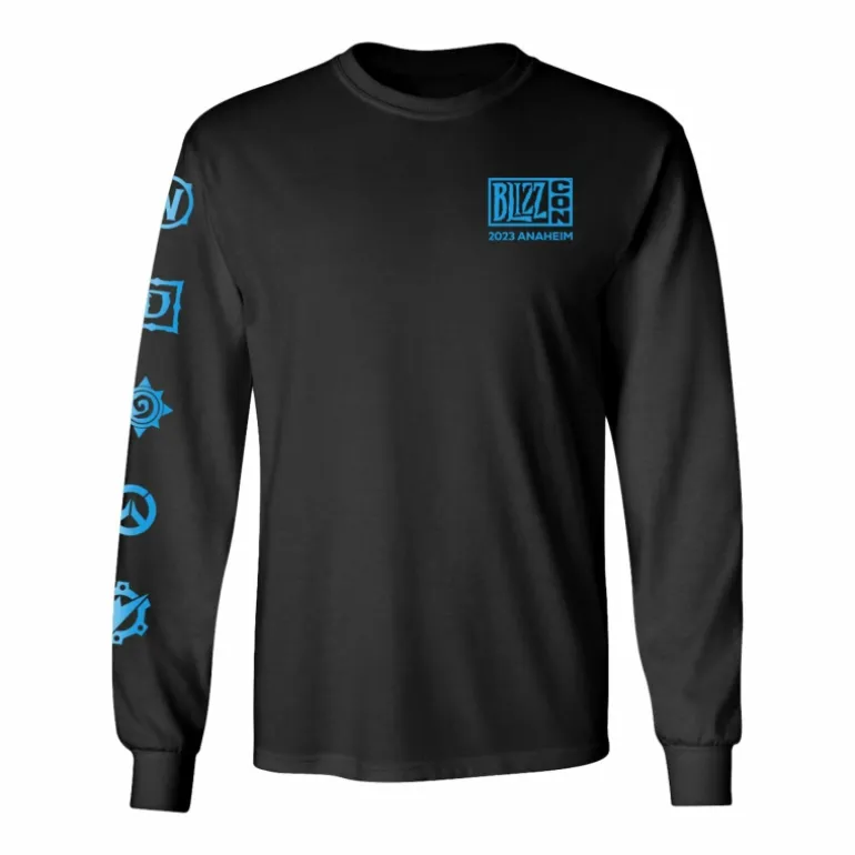 LGM BlizzCon 2023 Commemorative Art Black Long Sleeve T-Shirt
