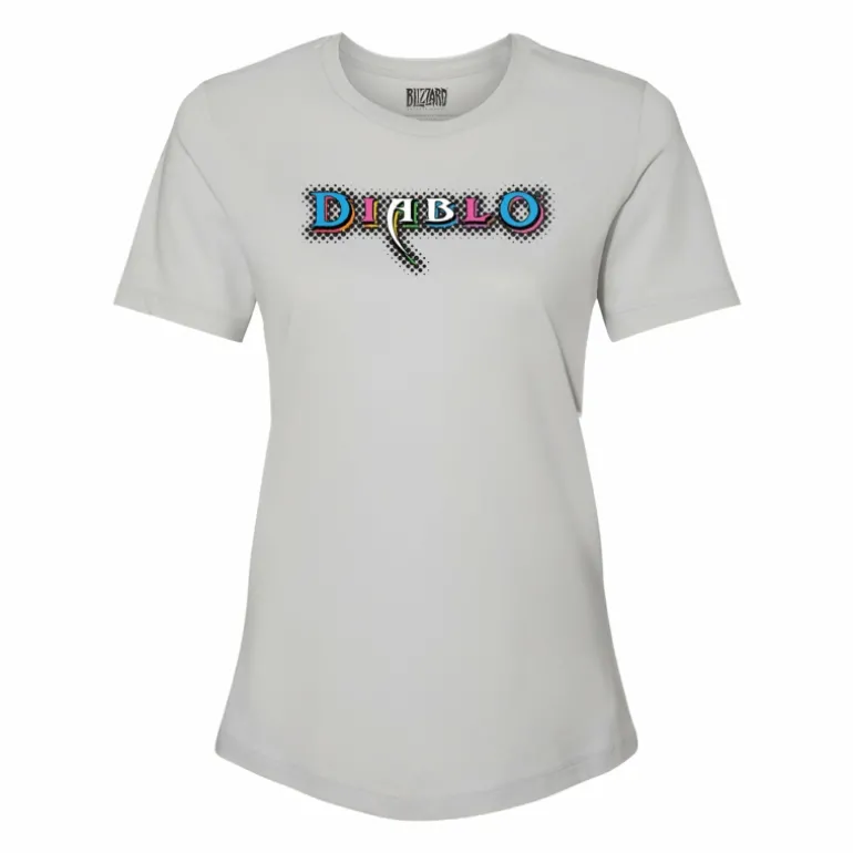 Women LGM Diablo Fitted Pride Grey T-Shirt