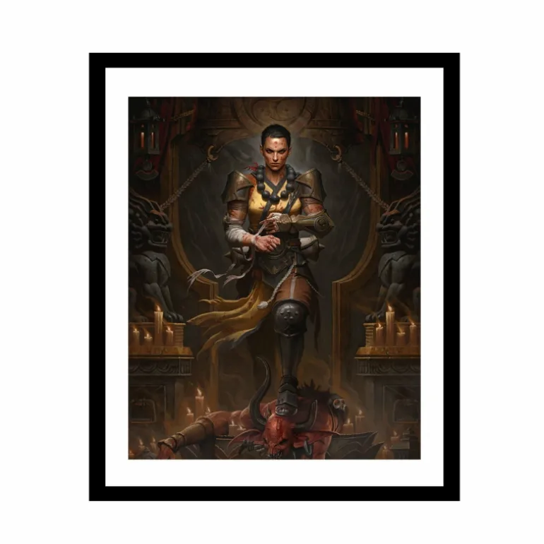 Jondo Diablo Immortal Monk 16x20" Framed Art Print