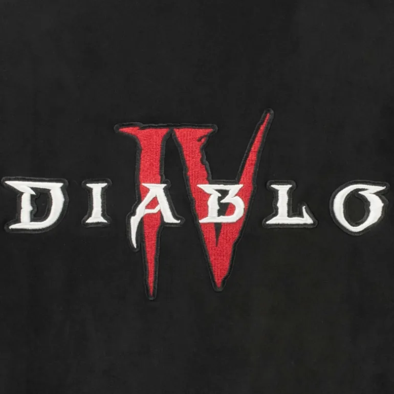 Wild Collective Diablo IV Black Button-Up Bomber Jacket