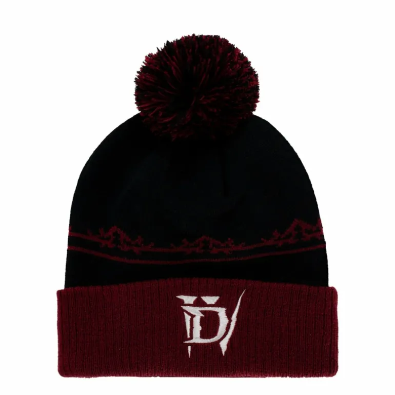 Bambams Diablo IV Black Pom Beanie