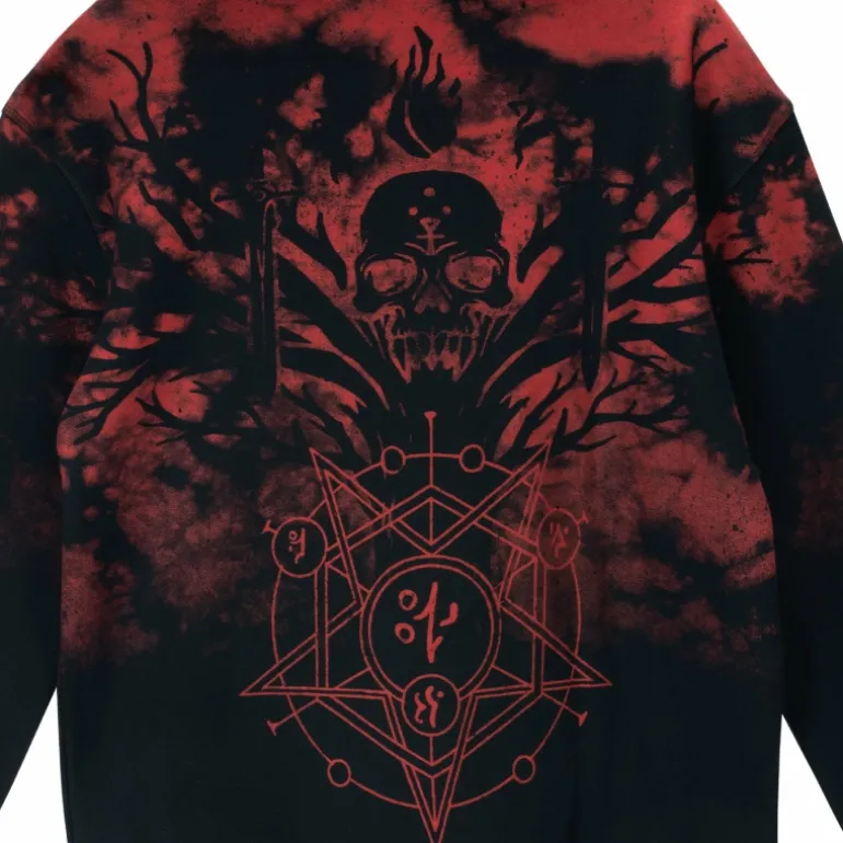 Wild Collective Diablo IV Black Tie-Dye Pullover Hoodie