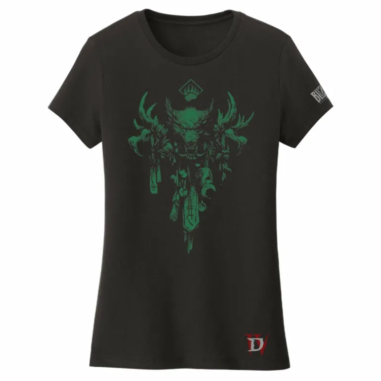 Women LGM Diablo IV Druid Sigil Women's Black T-Shirt