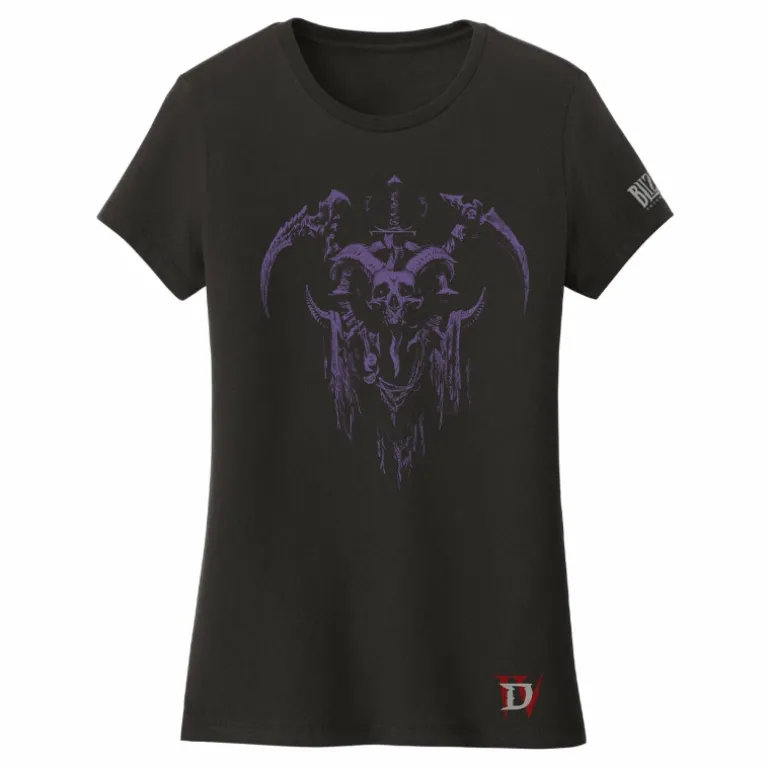 Women LGM Diablo IV Necromancer Sigil Women's Black T-Shirt