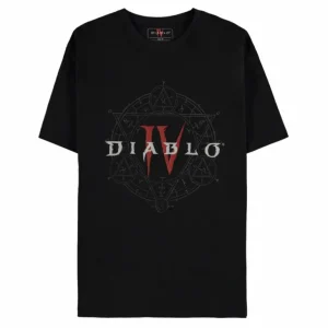 Difuzed Diablo IV Pentagram Logo Black T-Shirt