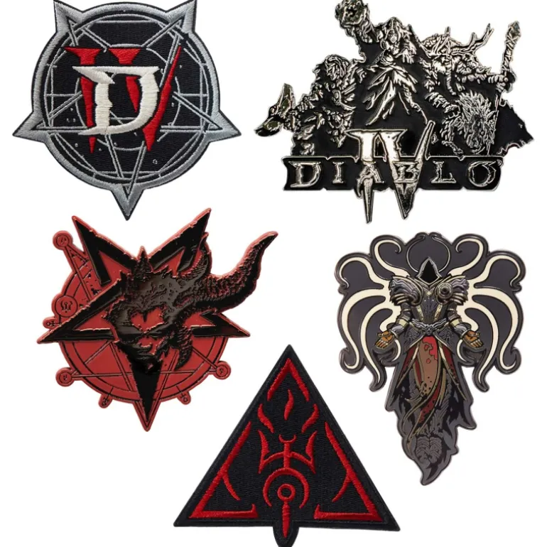 Blizzard Gear Store Diablo IV Pins and Patches Gift Set