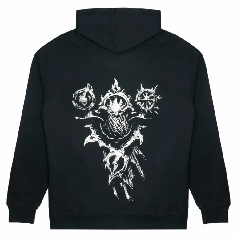Difuzed Diablo IV Sorcerer Sigil Black Zip-Up Hoodie