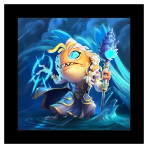 Jondo Hearthstone Jaina Proudmurgle 14x14" Matted Art Print