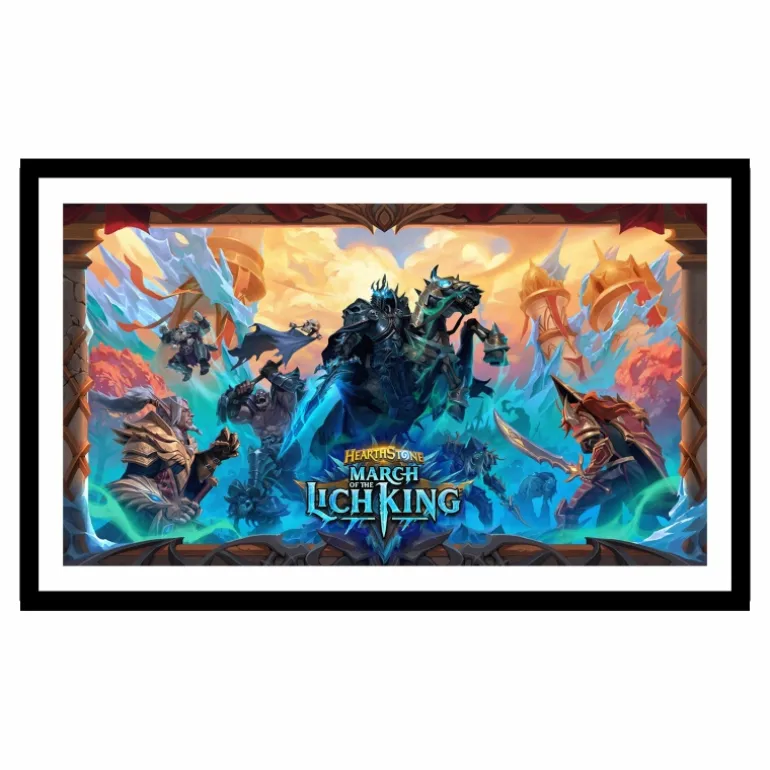 Jondo Hearthstone March of the Lich King 12x21" Framed Art Print