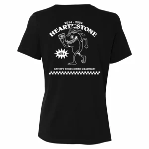 Women LGM Hearthstone 10th Anniversary Vintage Murloc Pizza Women's Black T-Shirt