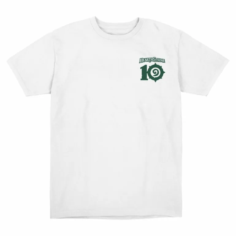 LGM Hearthstone 10th Anniversary Vintage Murloc Pizza White T-Shirt
