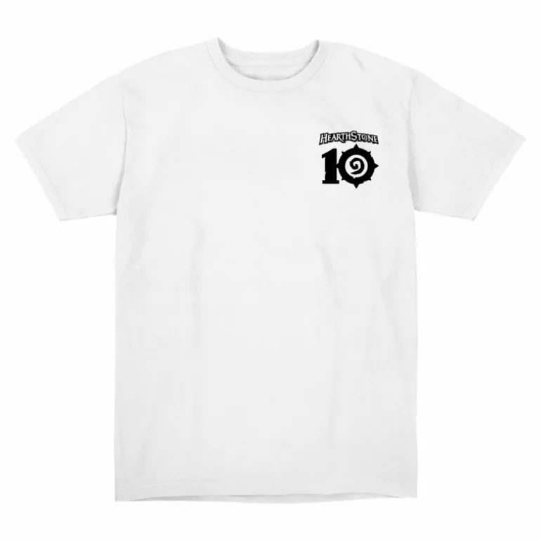 LGM Hearthstone 10th Anniversary Vintage Murloc Pizza White T-Shirt