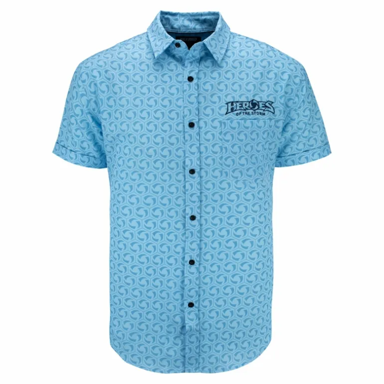Thunderwear Heroes of the Storm Blue Button-Up Shirt