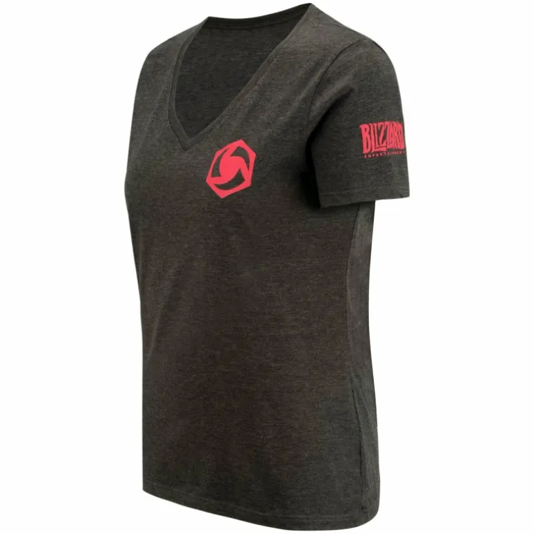 Women Fanatics Heroes of the Storm Hogger Women's Charcoal V-Neck T-Shirt