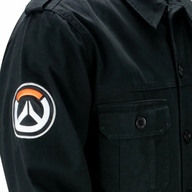 Thunderwear Overwatch 2 Black Button-Up Military Jacket