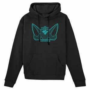 LGM Overwatch 2 Kiriko Fox Ears Black Pullover Hoodie
