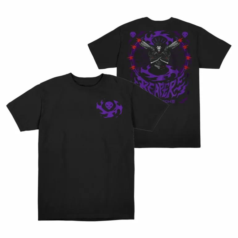 Outerstuff Overwatch 2 Reaper Death Blossom Black T-Shirt