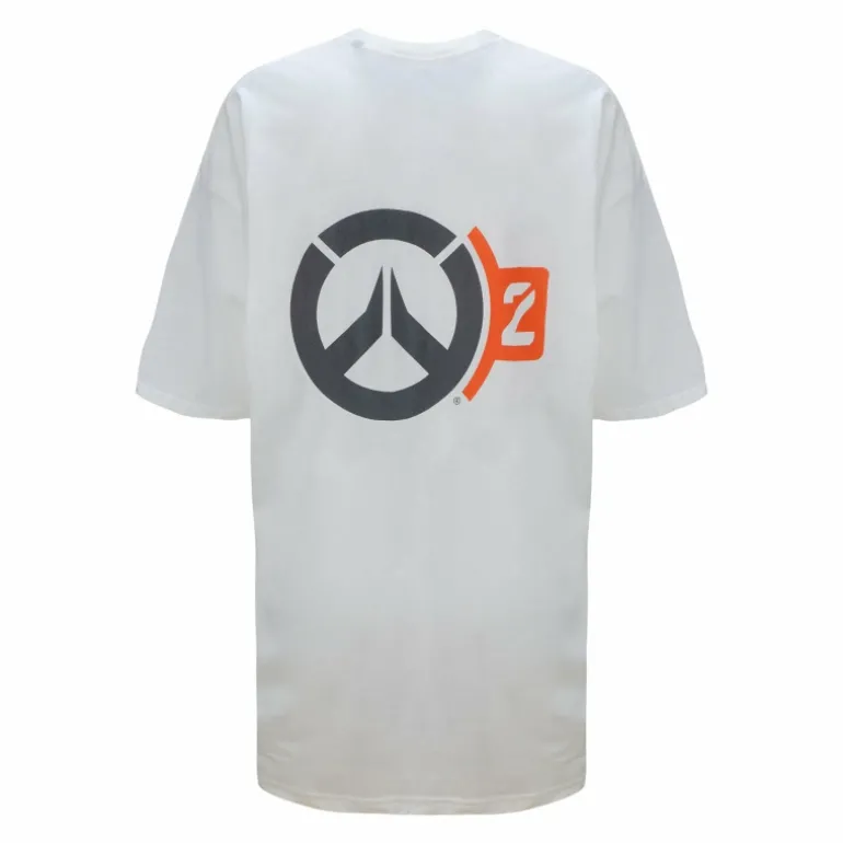 Women Difuzed Overwatch 2 Tracer Women's White Boyfriend T-Shirt