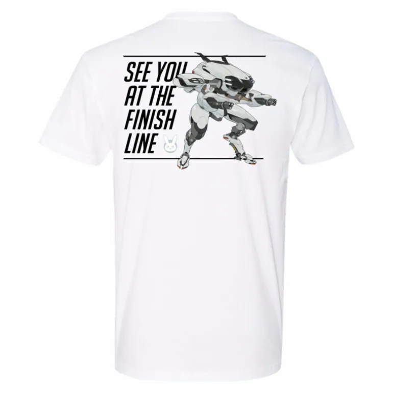 LGM Overwatch 2 x Porsche D.Va White T-Shirt