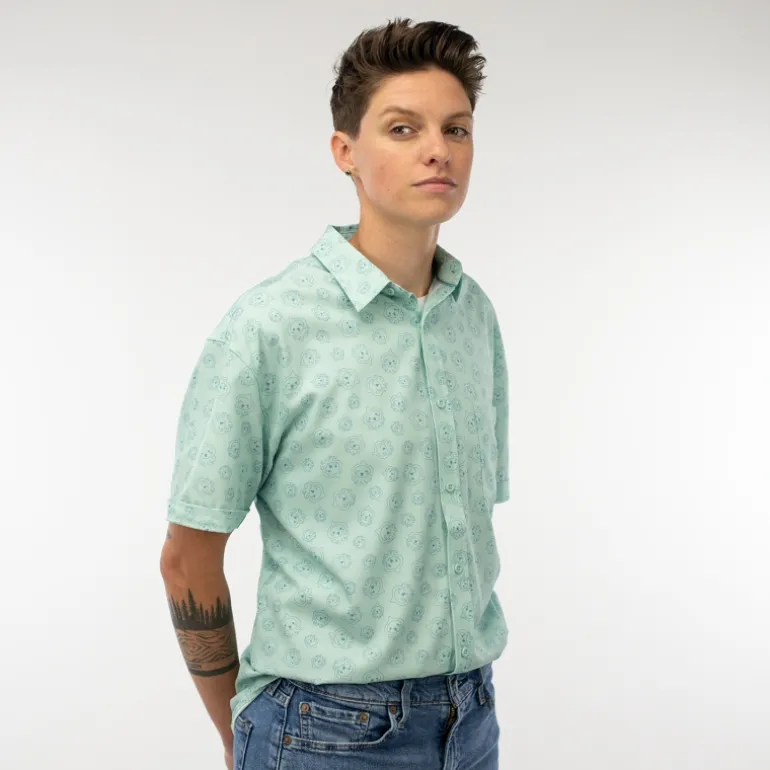 Thunderwear Overwatch Pachimari Blue Button-Up Shirt