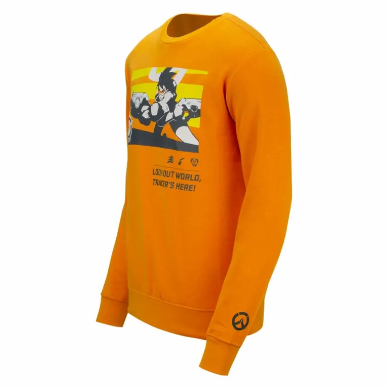 Difuzed Overwatch Tracer Orange Crewneck Sweatshirt
