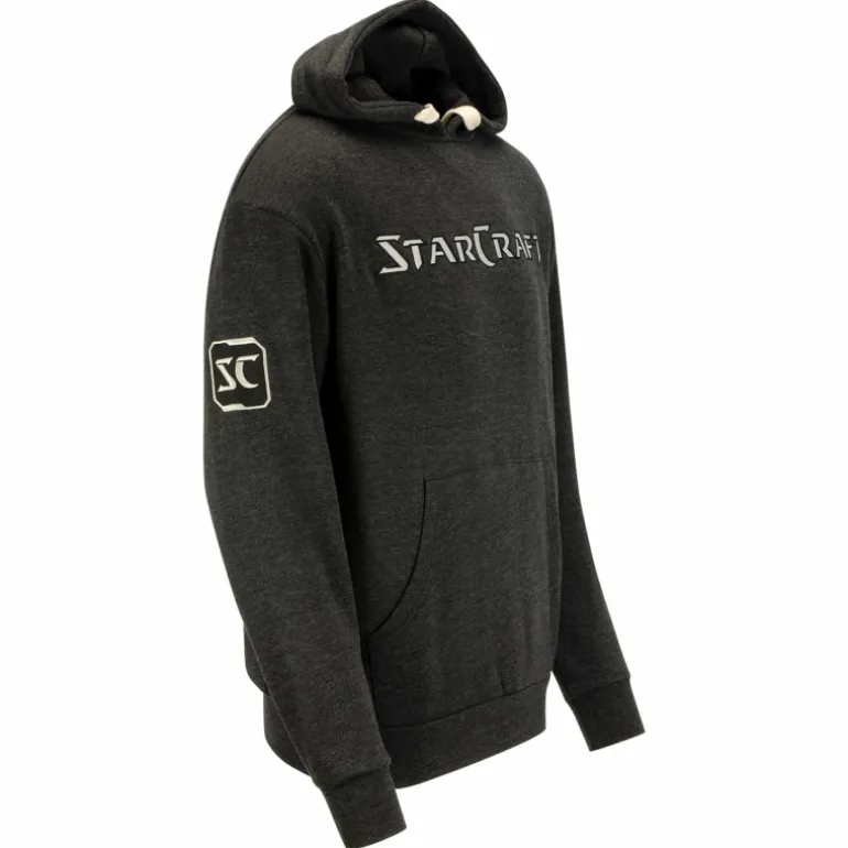 Thunderwear StarCraft Heavy Weight Patch Black Heather Pullover Hoodie
