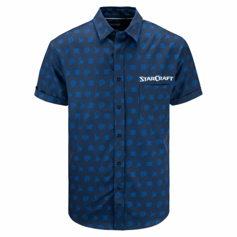 Thunderwear StarCraft Navy Button-Up Shirt