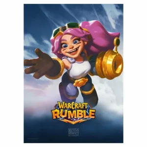 Stickers and Posters Warcraft Rumble Gnomelia the S.A.F.E. Pilot BlizzCon 11.7x16.5" Poster