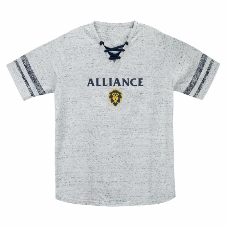 Women Fortune Fashion World of Warcraft Alliance Logo Women's Grey T-Shirt