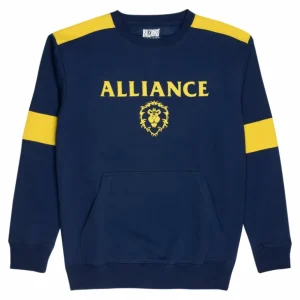Fortune Fashion World of Warcraft Alliance Logo Blue Crewneck Sweatshirt