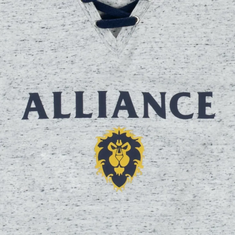 Women Fortune Fashion World of Warcraft Alliance Logo Women's Grey T-Shirt
