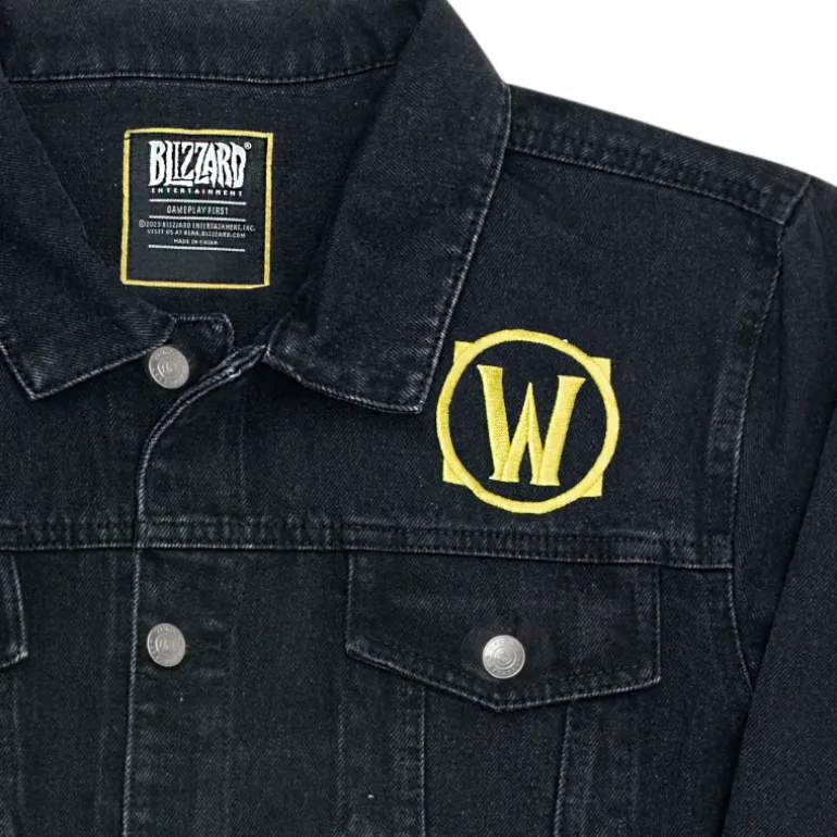 Thunderwear World of Warcraft Denim Black Button-Up Jacket