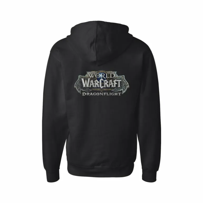 Women LGM World of Warcraft: Dragonflight Women's Black Zip-Up Hoodie