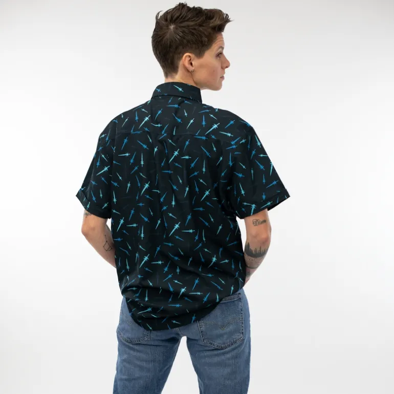 Thunderwear World of Warcraft Frostmourne Black Button-Up Shirt