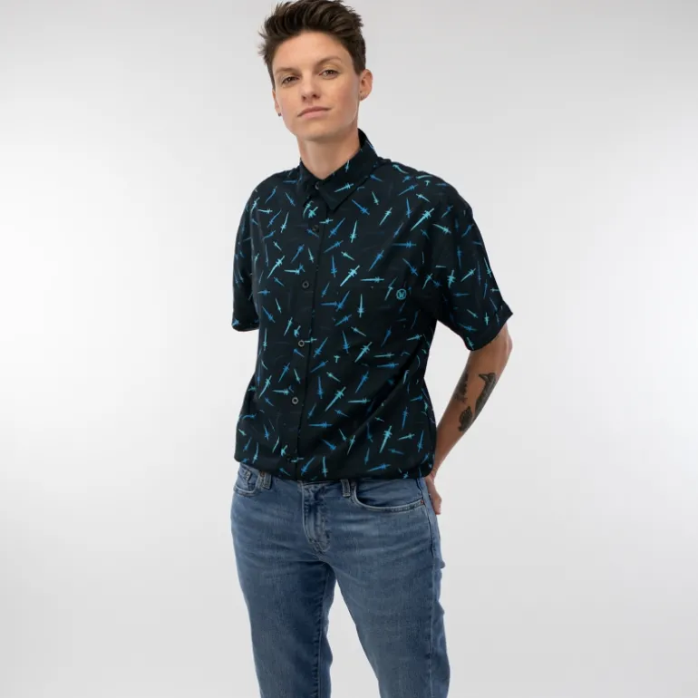 Thunderwear World of Warcraft Frostmourne Black Button-Up Shirt