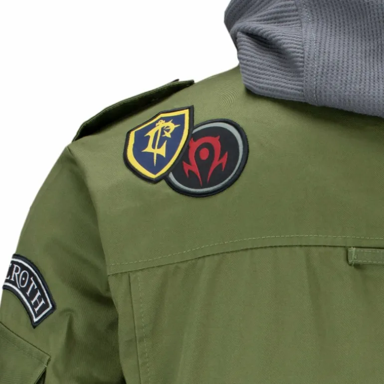 JINX Inc World of Warcraft Green Zip-Up Fatigue Jacket