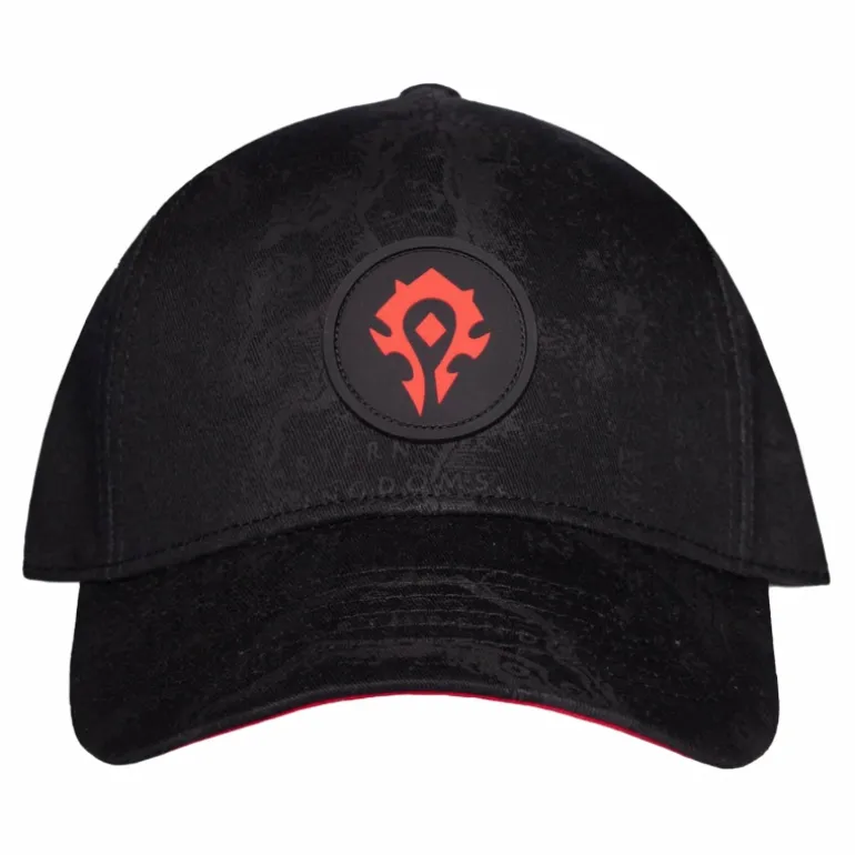 Difuzed World of Warcraft Horde Map of Azeroth Black Snapback Hat