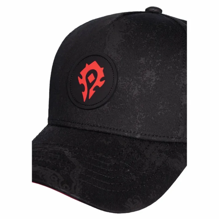 Difuzed World of Warcraft Horde Map of Azeroth Black Snapback Hat