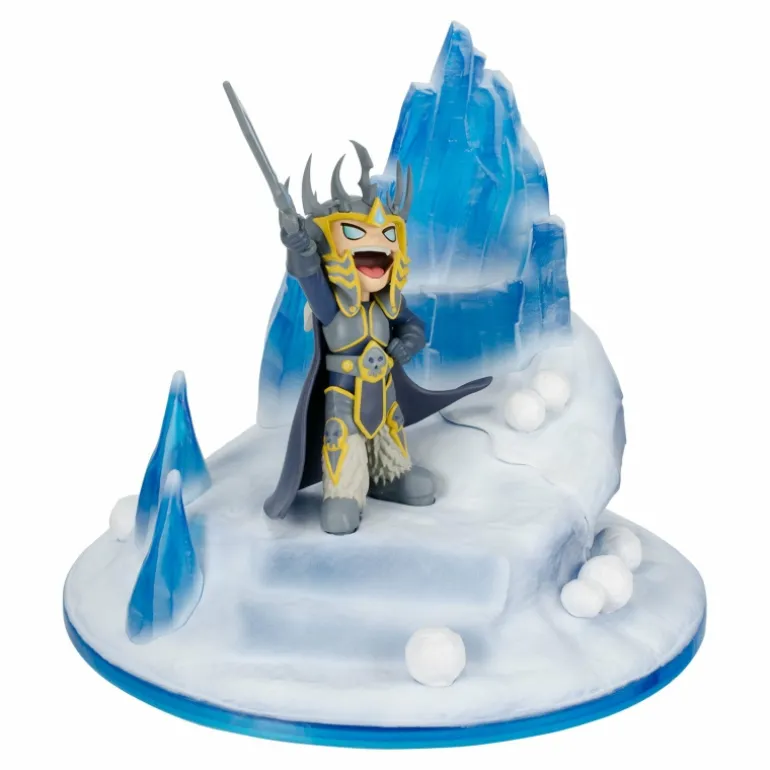 Blizzard OEM World of Warcraft Lil' Champions Snow Fight Arthas 8" Statue