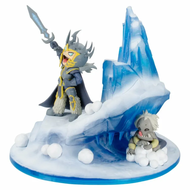 Blizzard OEM World of Warcraft Lil' Champions Snow Fight Arthas 8" Statue