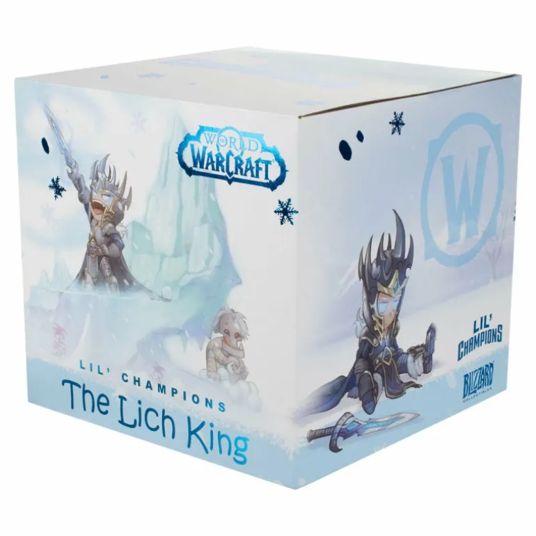 Blizzard OEM World of Warcraft Lil' Champions Snow Fight Arthas 8" Statue