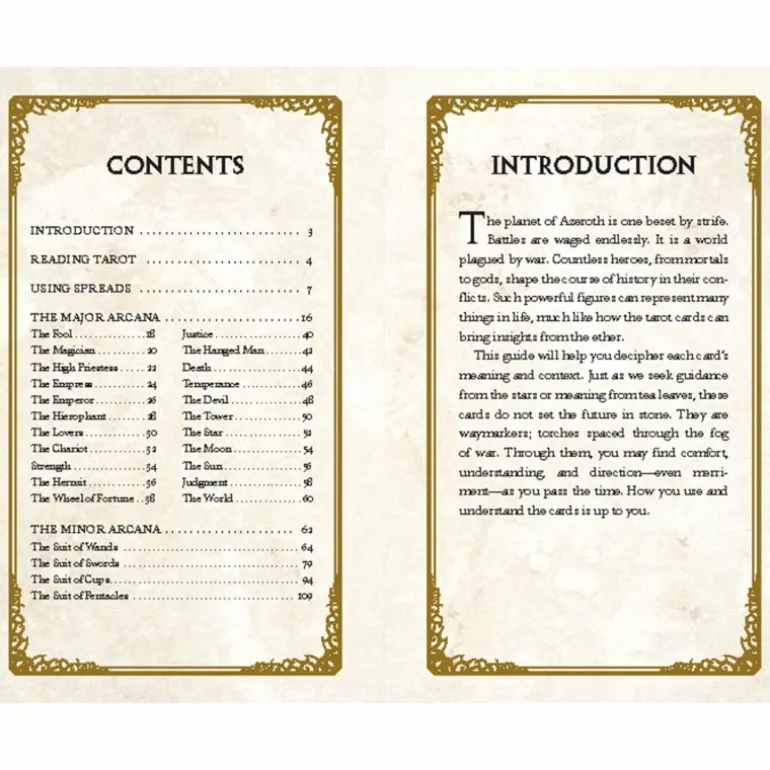 Insight Editions World of Warcraft: The Official Tarot Deck and Guidebook